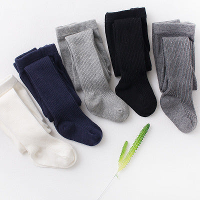 Thin vertical stripes cotton children's leggings