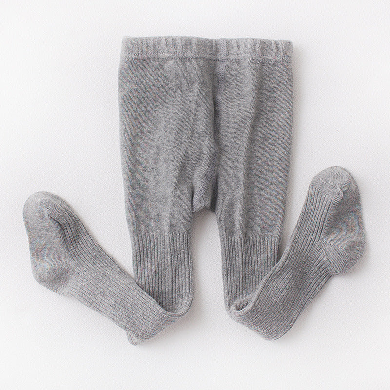 Thin vertical stripes cotton children's leggings