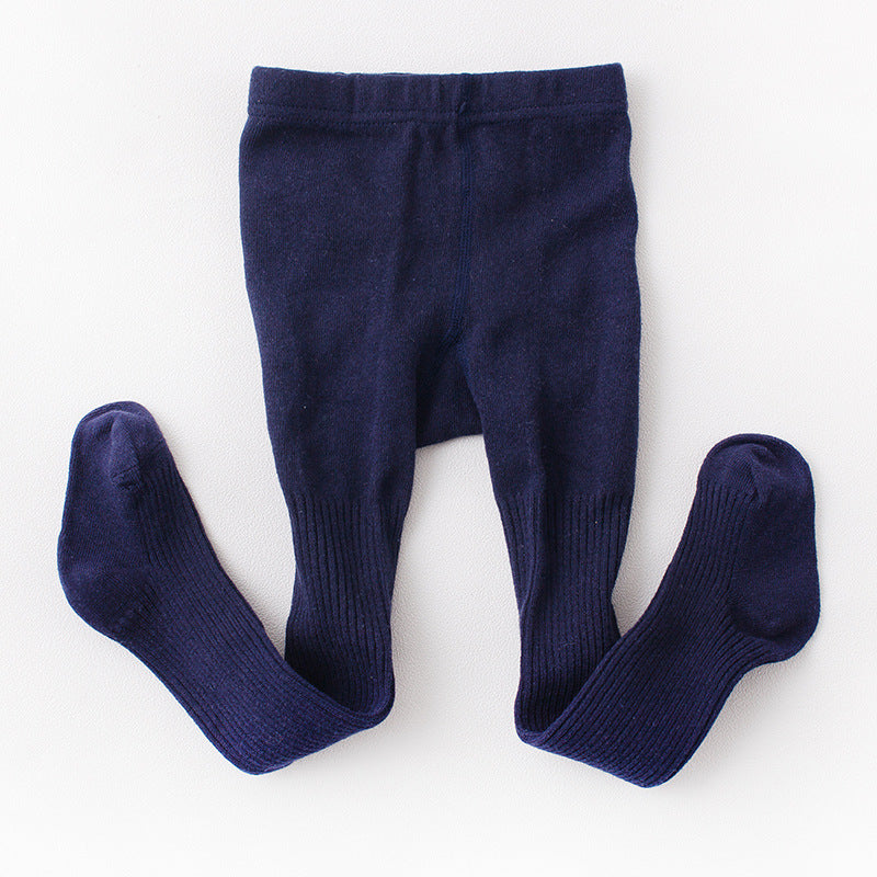Thin vertical stripes cotton children's leggings