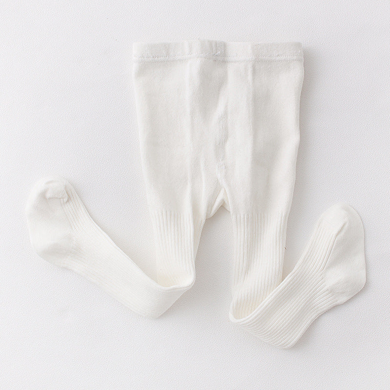 Thin vertical stripes cotton children's leggings