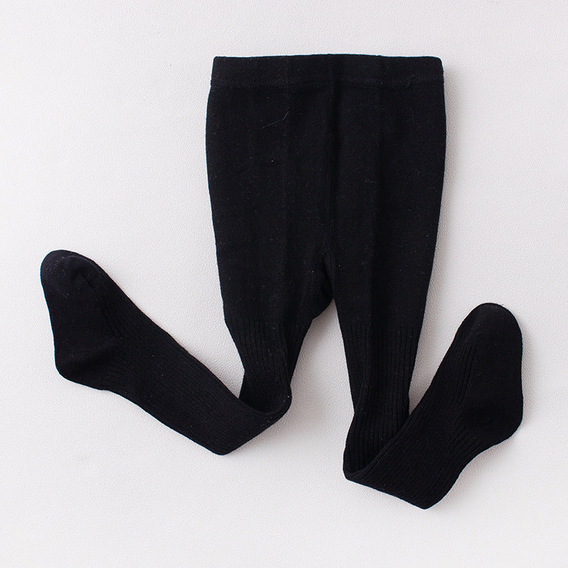 Thin vertical stripes cotton children's leggings